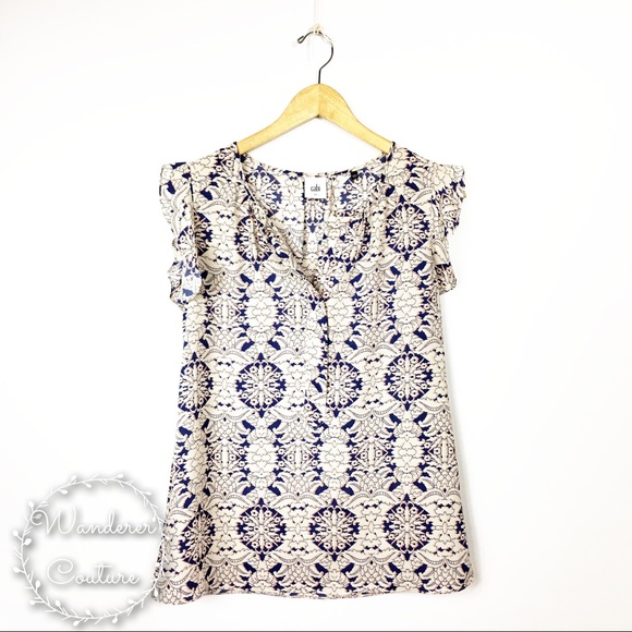 CAbi Tops - Cabi Flutter Short Sleeve Blouse